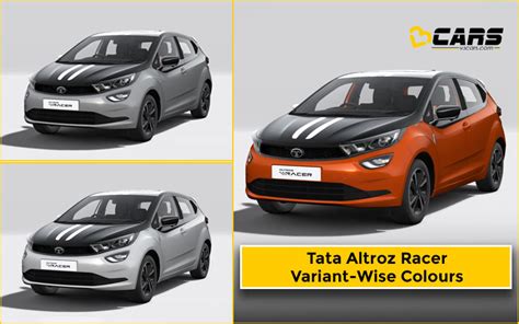 Tata Altroz Racer All Exterior Colour Options Variant Wise