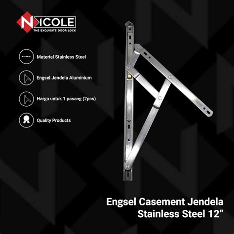 Jual Engsel Jendela Casement Friction Stay Window Casement