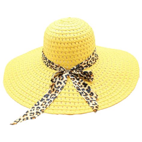 Women Big Brim Straw Hat Sun Floppy Wide Brim Hats New Bowknot Folding