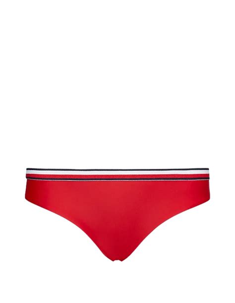 Bas De Bikini Tommy Hilfiger Rouge Pallas Cuir