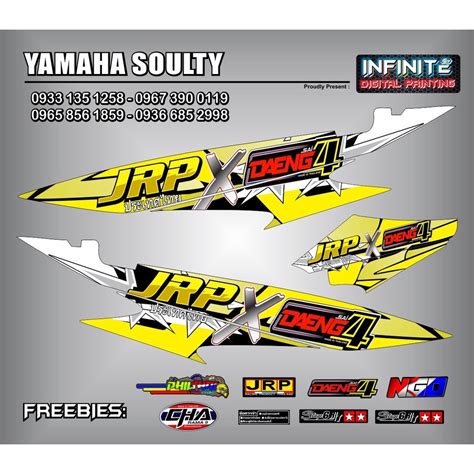 Yamaha Mio Soulty Stock Decals JRP X DAENG Lazada PH