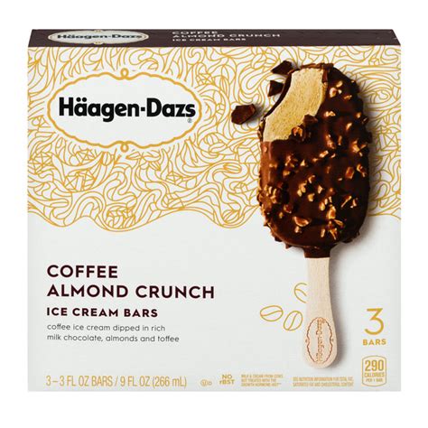 Save on Haagen-Dazs Ice Cream Bars Coffee Almond Crunch - 3 ct Order ...