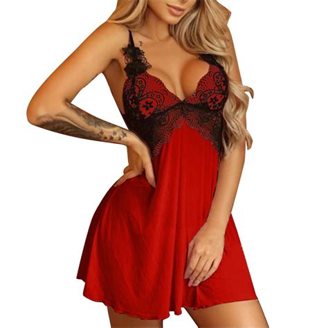 Sexy Lingerie For Women Naughty Sex Suspenders Chemise Nightdress See