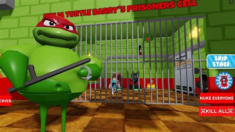 Roblox Turtle Ninja Barry S Prison Run Scary Obby All Jumpscares Full