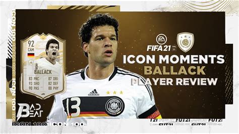 92 Icon Moments Ballack Player Review Fifa 21 Ultimate Team Youtube