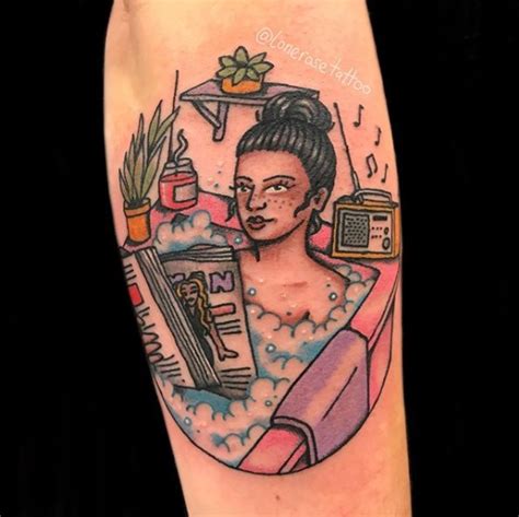 Relaxing Bathtub Tattoos The Tattooed Archivist