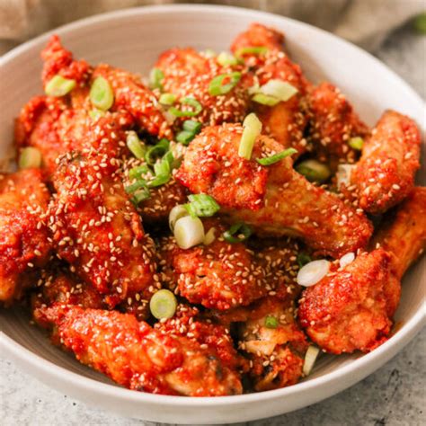 Air Fryer Korean Fried Chicken Recipe Yangnyeom Chicken