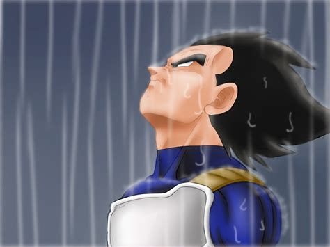 Vegeta in the Rain by carapau on DeviantArt