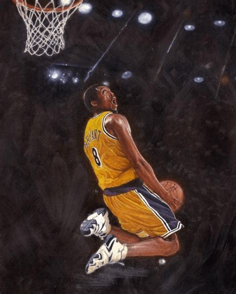 Kobe Bryant by Mike Kupka Art For Sale