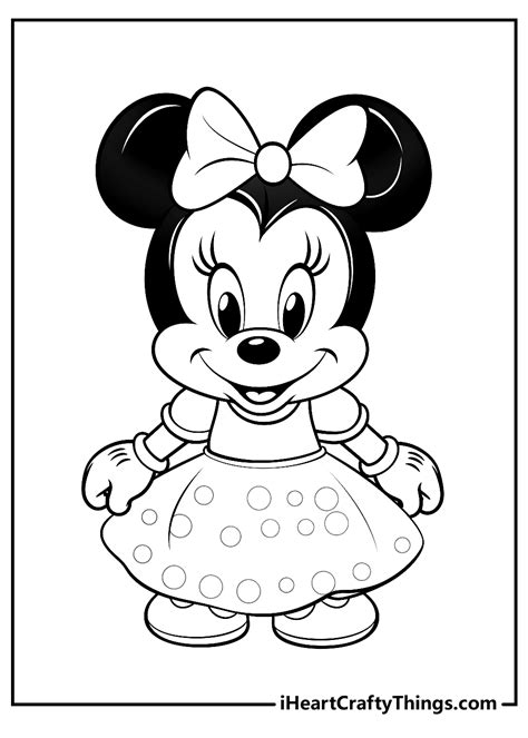 29+ Minnie Mouse Coloring Pages Printable - CarrieannJasper