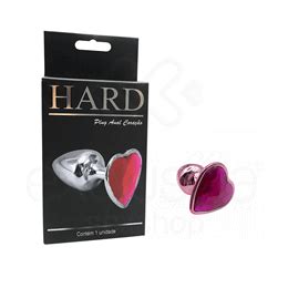 Plug Anal C Nico Joia Em Forma De Cora O Vermelho Hard Exclusiva