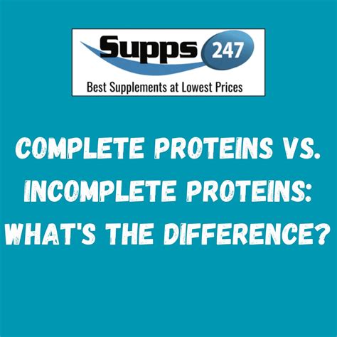 Complete Proteins vs. Incomplete Proteins: What's the Difference