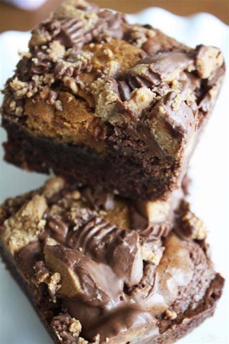 Easy Reese S Peanut Butter Cup Brownies Catch My Party