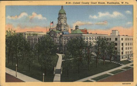 Cabell County Courthouse Huntington, WV Postcard