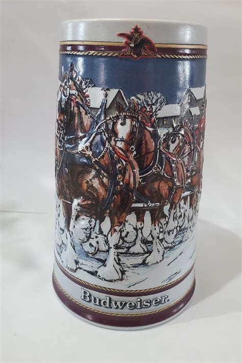 Budweiser Anheuser Busch Clydesdale Beer Stein Collector S Serie