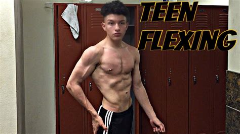 15 Year Old Bodybuilder Flexing Youtube