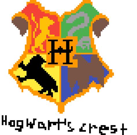 Hogwarts Crest Png Pixel Art Harry Potter Cliparts And Cartoons Jingfm