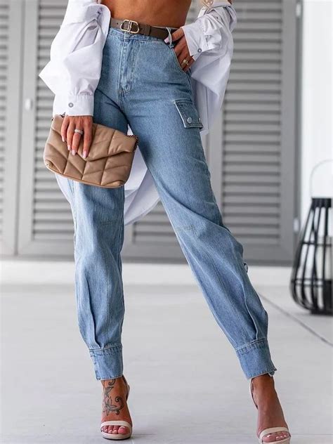 Denim Loose Casual Jeans Noracora Casual Jeans Women Jeans Lined