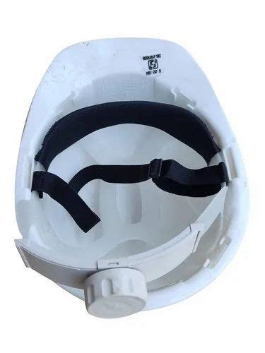 Plastic White Safety Helmet For Construction Industry Size Medium At