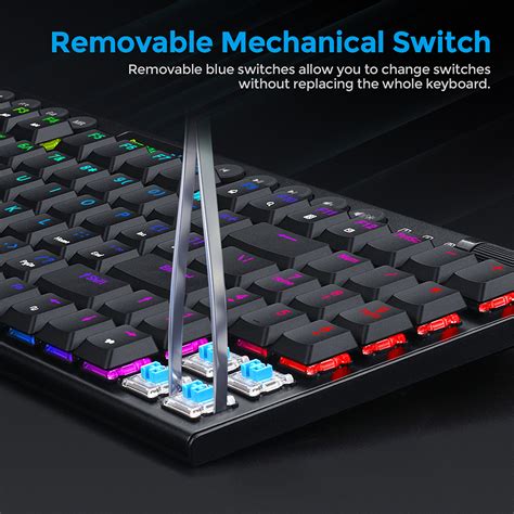 Redragon K625P KB Yi Kabelgebundene Mechanische RGB Tastatur Mit