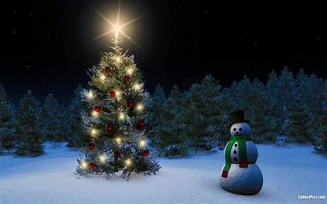 HD Snowman Christmas Tree Wallpaper | Download Free - 76691