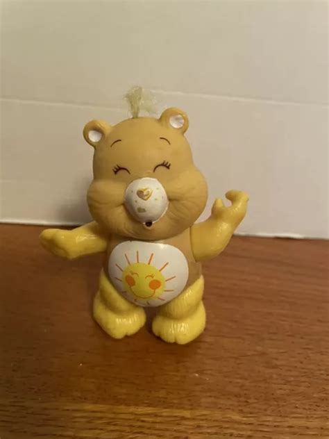 Vintage Care Bears Poseable Figure Funshine Kenner Yellow Sunshine