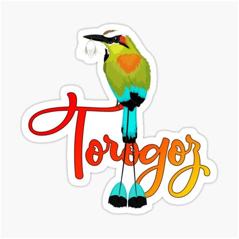 "Torogoz" Sticker for Sale by i4identitee | Redbubble