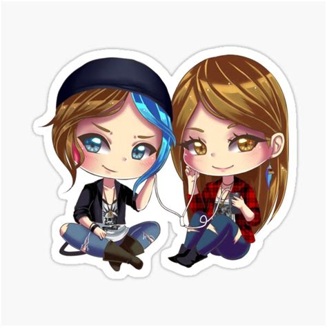 "Chloe x Rachel" Sticker for Sale by Hyldenia | Redbubble