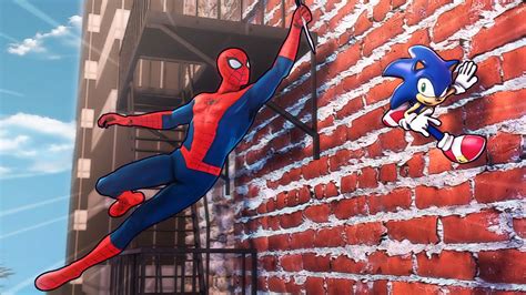 Amazing Spider Man And Sonic City Escape By Zombiecomic2925 On Deviantart