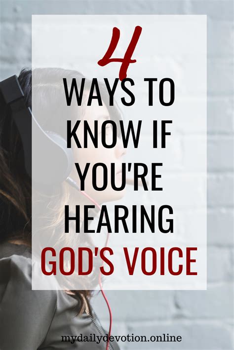 Ways To Know If Youre Hearing Gods Voice My Daily Devotion