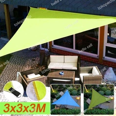 TENDA KANOPI BENTUK SEGITIGA BAHAN KAIN UNTUK CAMPING TAMAN OUTDOOR