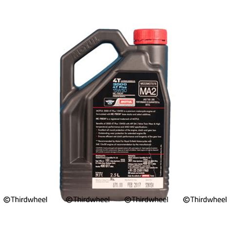 Motul T Plus W Api Sm Hc Tech Engine Oil For Royal Enfield