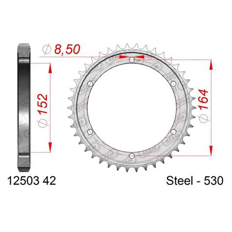 Zahnkranz AFAM Stahl 530 42Z Cycle Tech