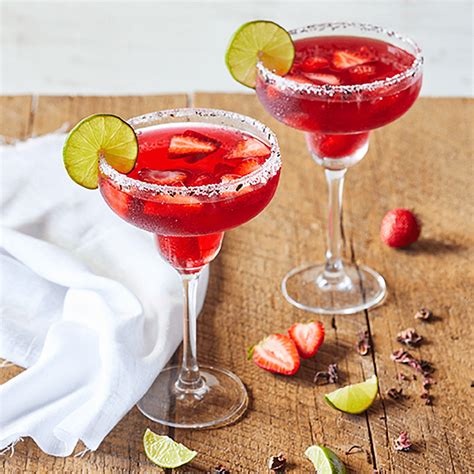 Strawberry Hibiscus Margarita California Strawberry Commission