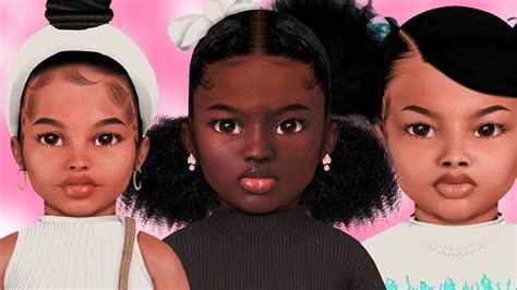 Sims 4 Cas Urban Black Girl Toddler Sim Dump Cc Folder And Sim