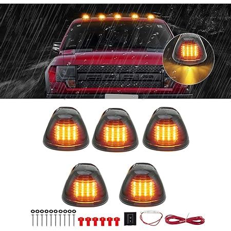 Amazon Cab Marker Lights Smoke Lens Amber 16 Led Roof Running