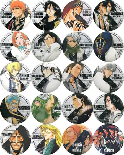 駿河屋 全20種セット 「bleach ブリーチ コレクション缶バッジ～wj50周年展ver～ 第2弾」 創刊50周年記念 週刊少年