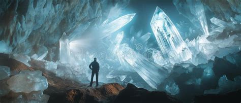 Ai Generator Image Of Inside The World Largest Crystal Cave Stock Illustration Illustration