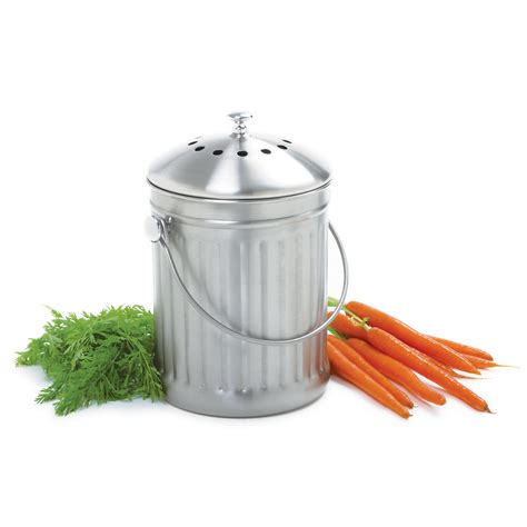 Stainless Steel Compost Crock Compost Pail Gardener S Supply