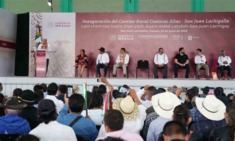 Inauguran Camino Rural Coatecas Altas San Juan Lachigalla Oaxaca