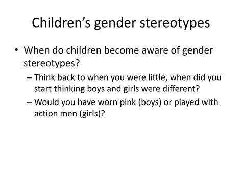 Ppt Sex Role Or Gender Stereotypes Powerpoint Presentation Free