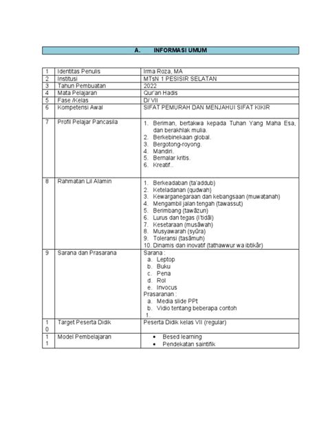 5 Modul Sifat Kikir Dan Pemurah 4 Pdf