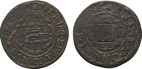 Paderborn Bistum Cu Pfennig Neuhaus Ferdinand Ii Von