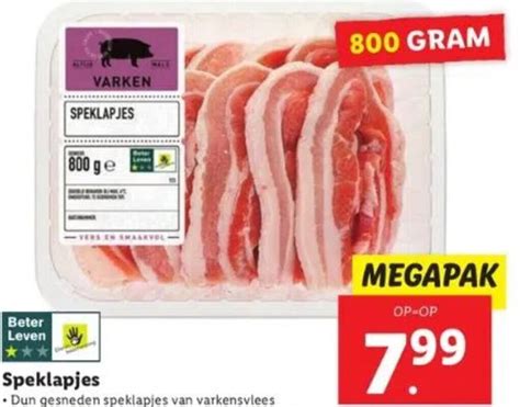 Speklapjes Aanbieding Bij Lidl