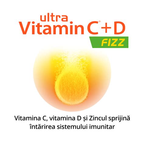 Ultra Vitamina C D Fizz Tablete Efervescente