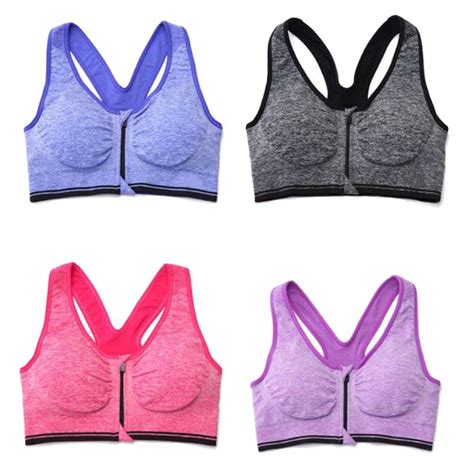 Quick Dry Zippered Sports Bra | Redeem Source