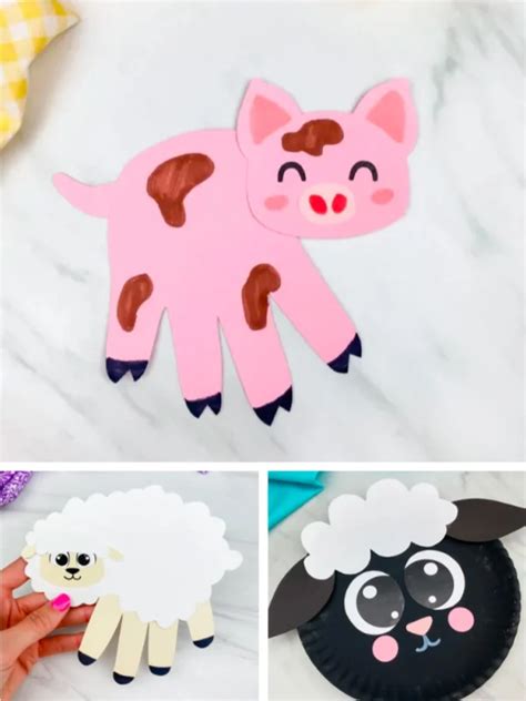 40 Fun Farm Animal Crafts For Kids [With Free Templates]