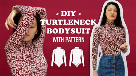 Diy Turtleneck Bodysuit W Pattern Capsule Wardrobe 1 Youtube