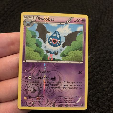 Pokémon TCG Swoobat BW Emerging Powers 37 98 Reverse Holo Rare eBay