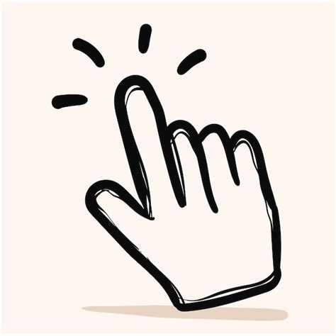 Premium Vector Hand Clicking Icon Finger Cursor Vector